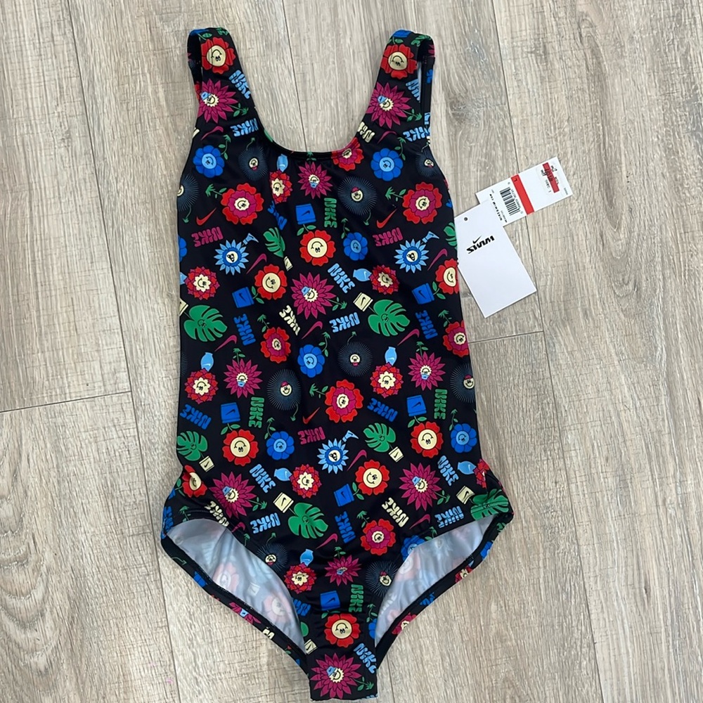 NWT Girls Nike Bathing Suit Size: L